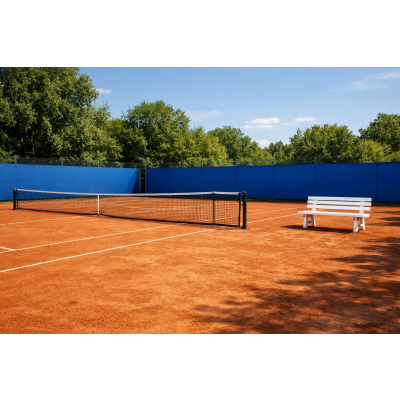 blenda tenisowa w kolorze niebieskim